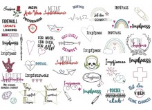 Stickserie - 33 Motive für Impfpass